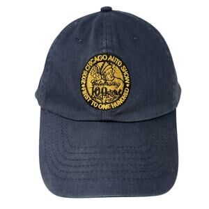 2008 Chicago Auto Show Slideback Hat Blue One Size Adjustable Ethos